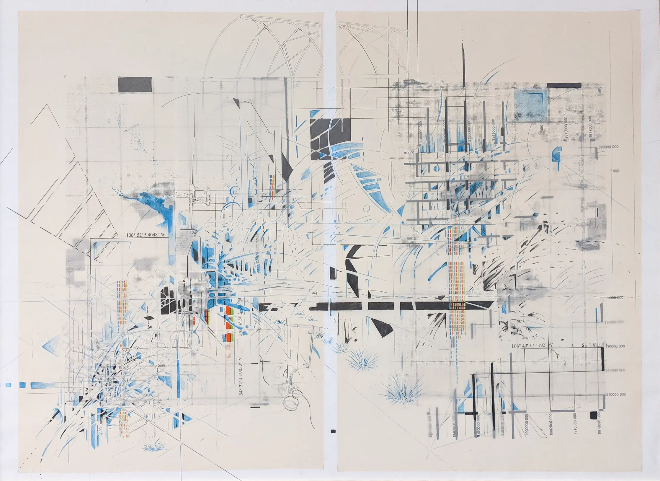 An abstract artwork of digital data