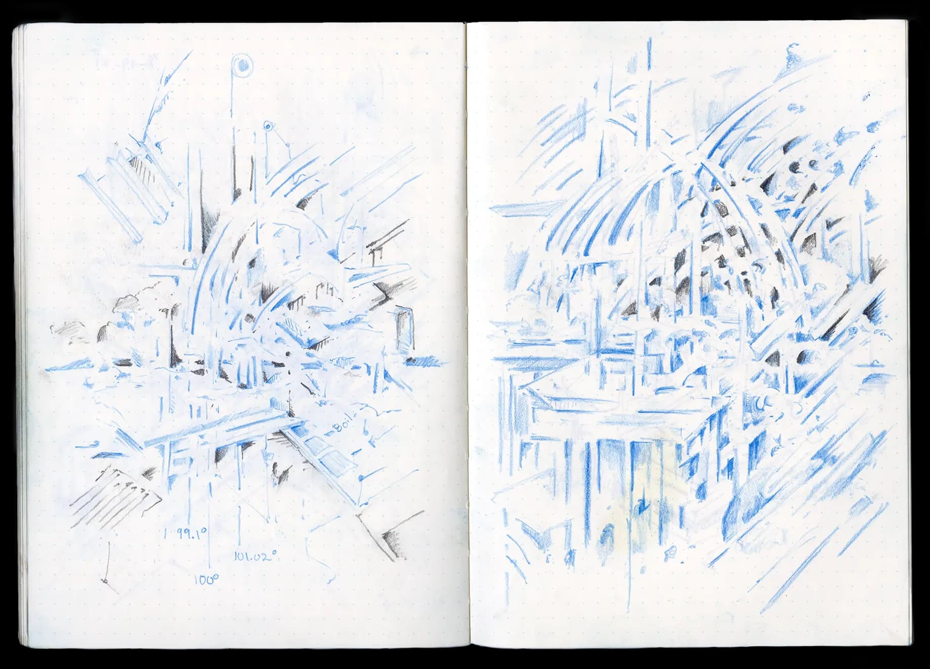 An abstract artwork of digital data