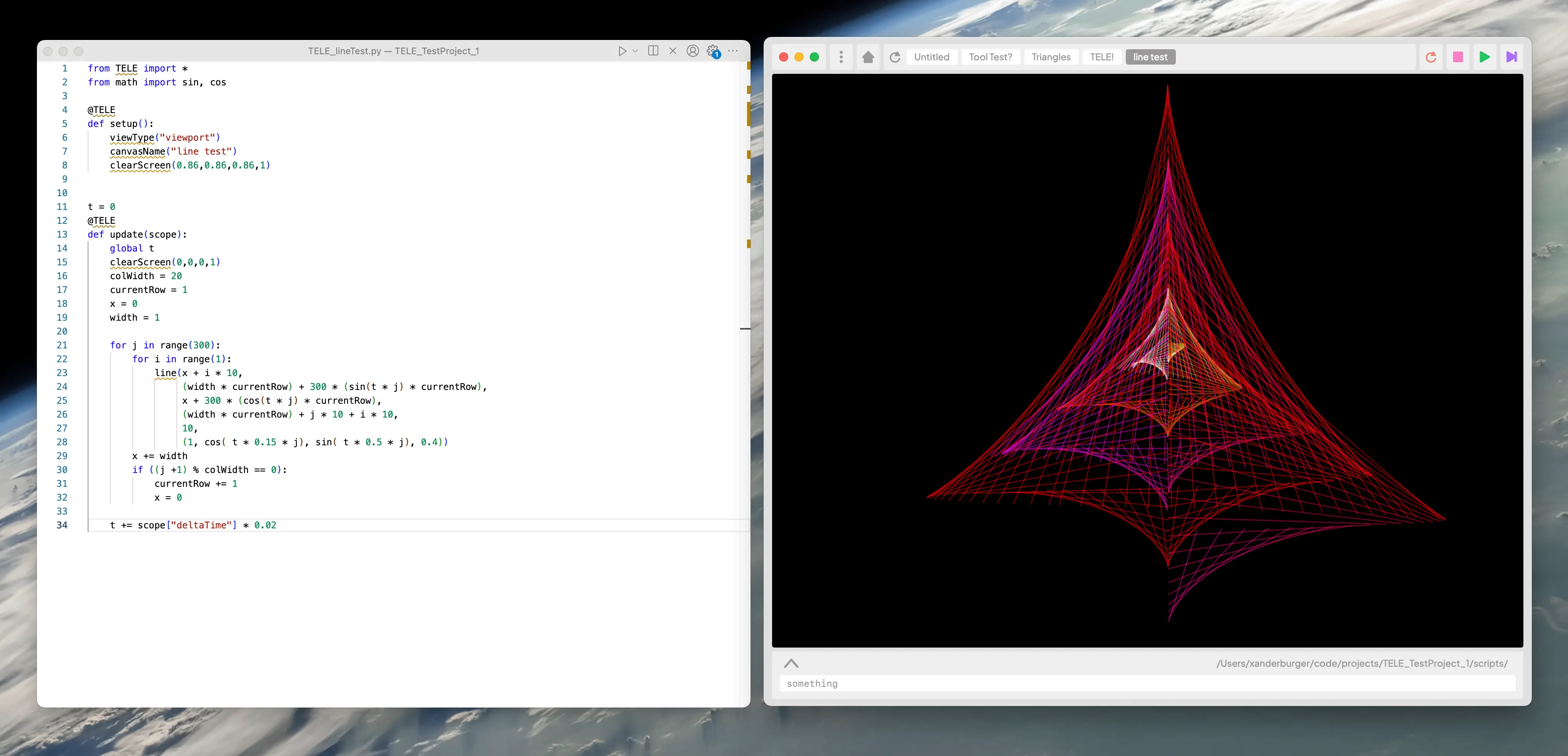 An abstract artwork of digital data